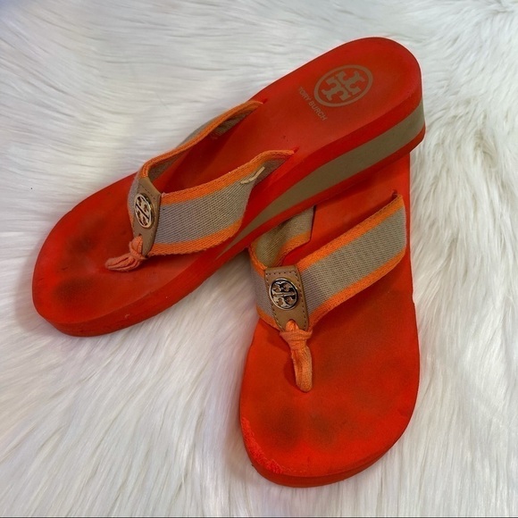 Tory Burch Platform Flip-flops size 7 - Picture 1 of 12